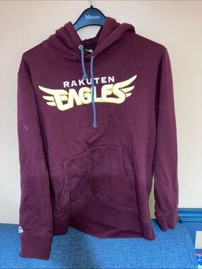Majestic Maroon Rakuten Eagles Crewneck Hoodie